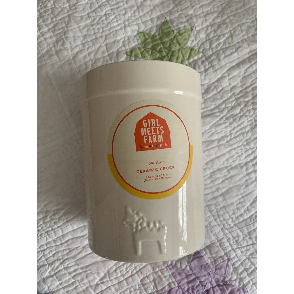 Girl Meets Farm by Molly Yeh for Macy’s Ceramic Dala Horse Utensil Crock NWT